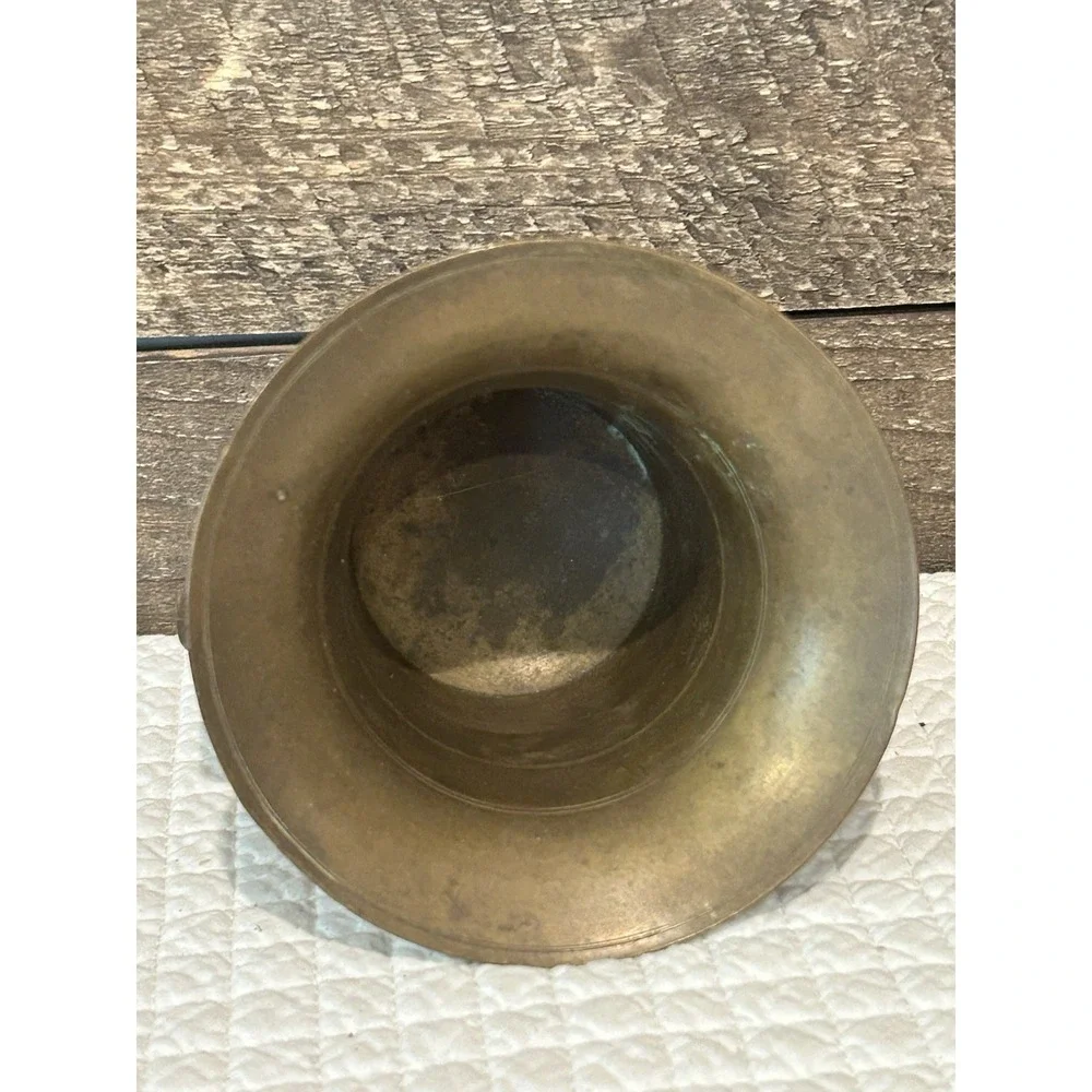 Heavy Vintage Brass‎ Mortar Apothecary VTG